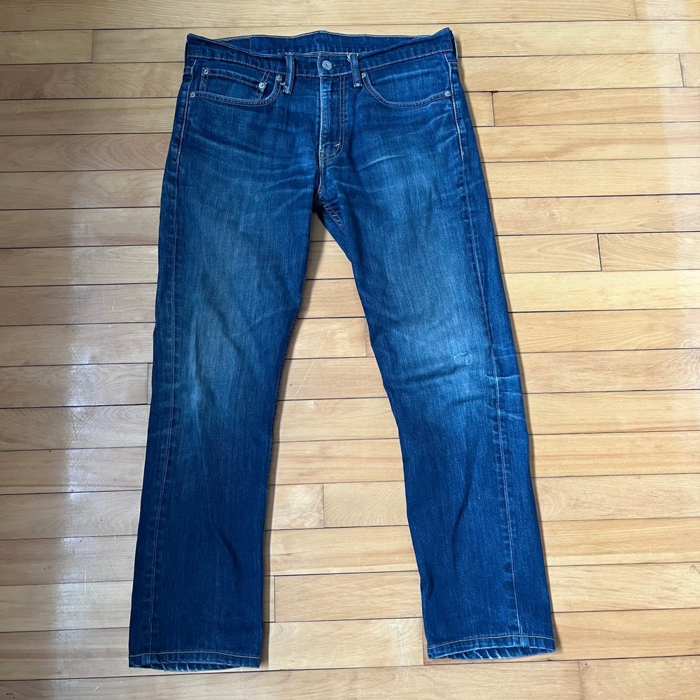 Levis 511 Slim Fit Blue Jeans Mens 34x32 Indigo Wash Denim Pants